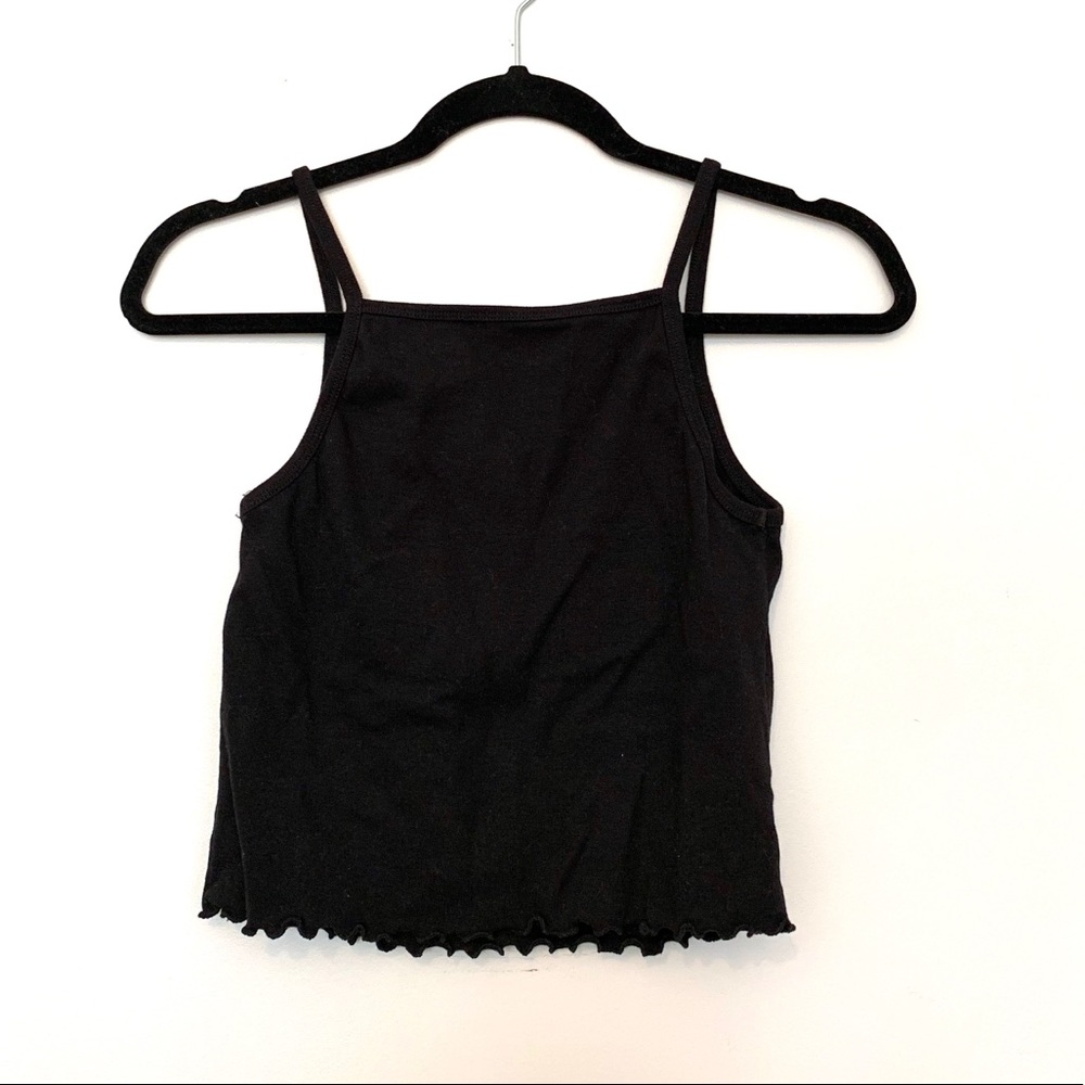 Guns N Roses Crop Ruffle Tank - Picture 2 of 4